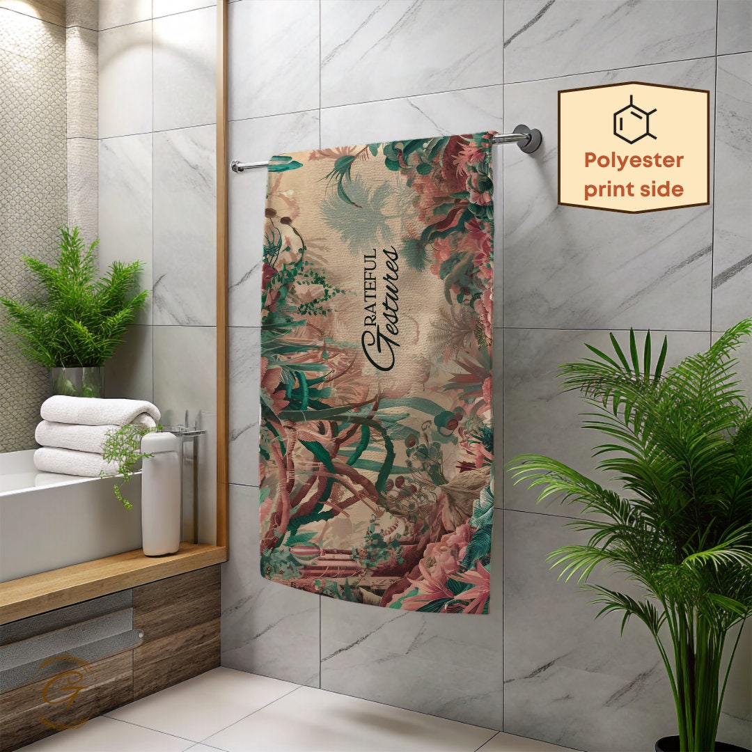Rain Forest Colorful Beach Towel