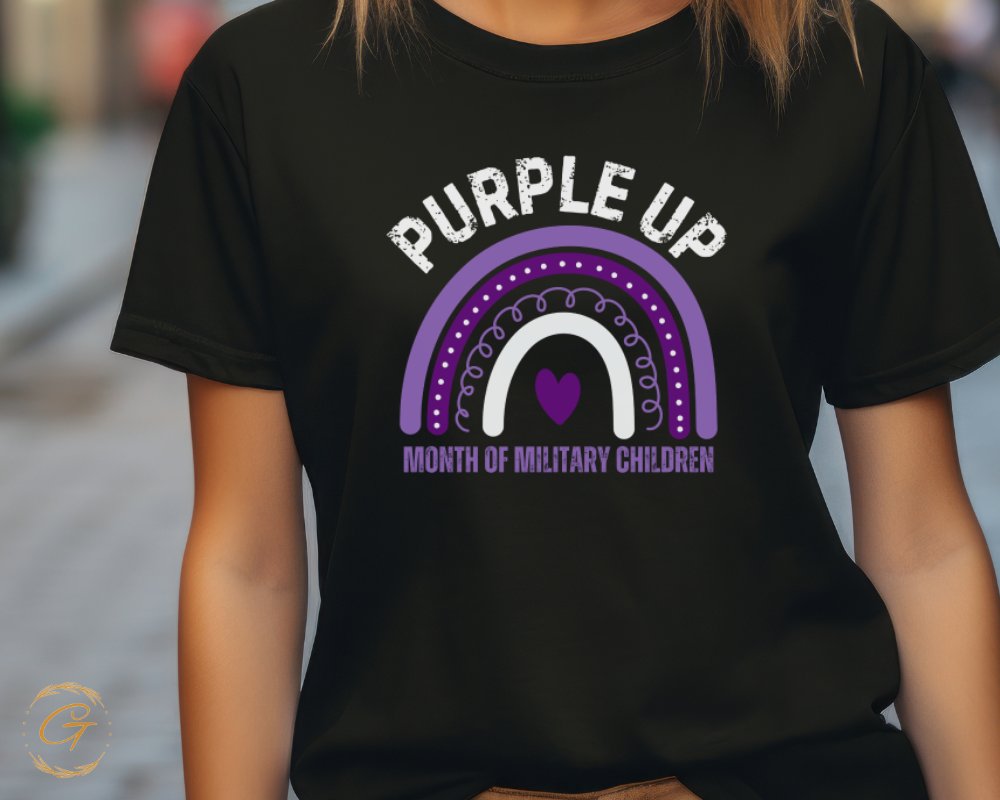 Purple Up Month of Military Children T-shirt product type