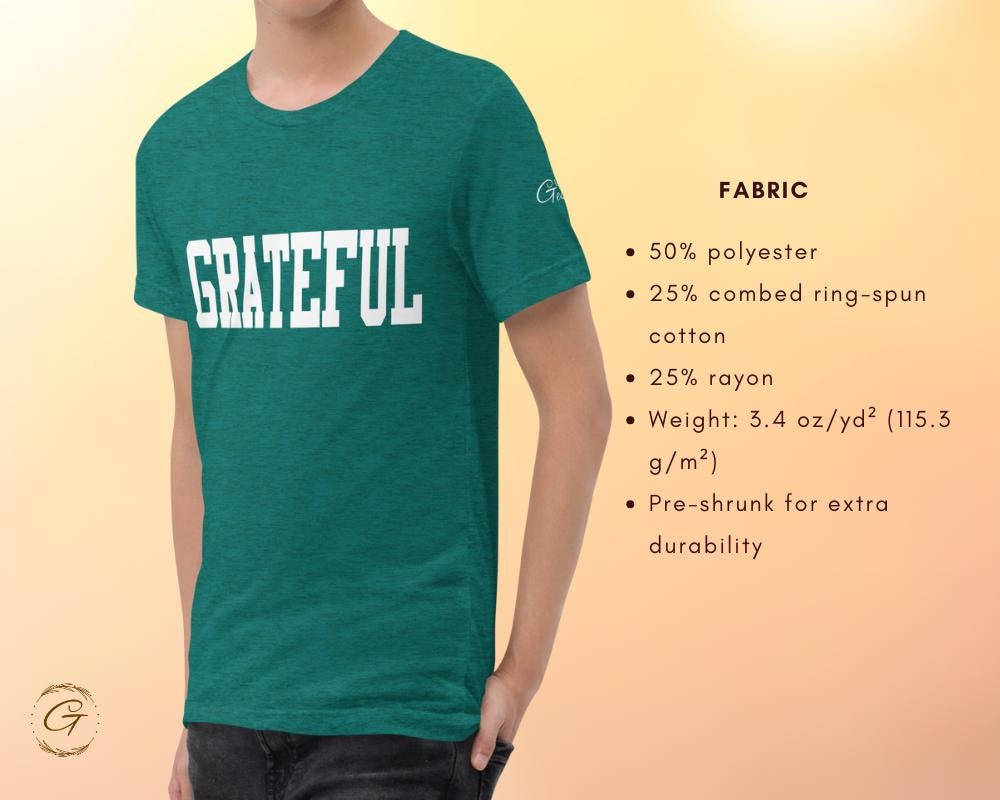Grateful Bold Design, Unisex Tri-Blend T-Shirt