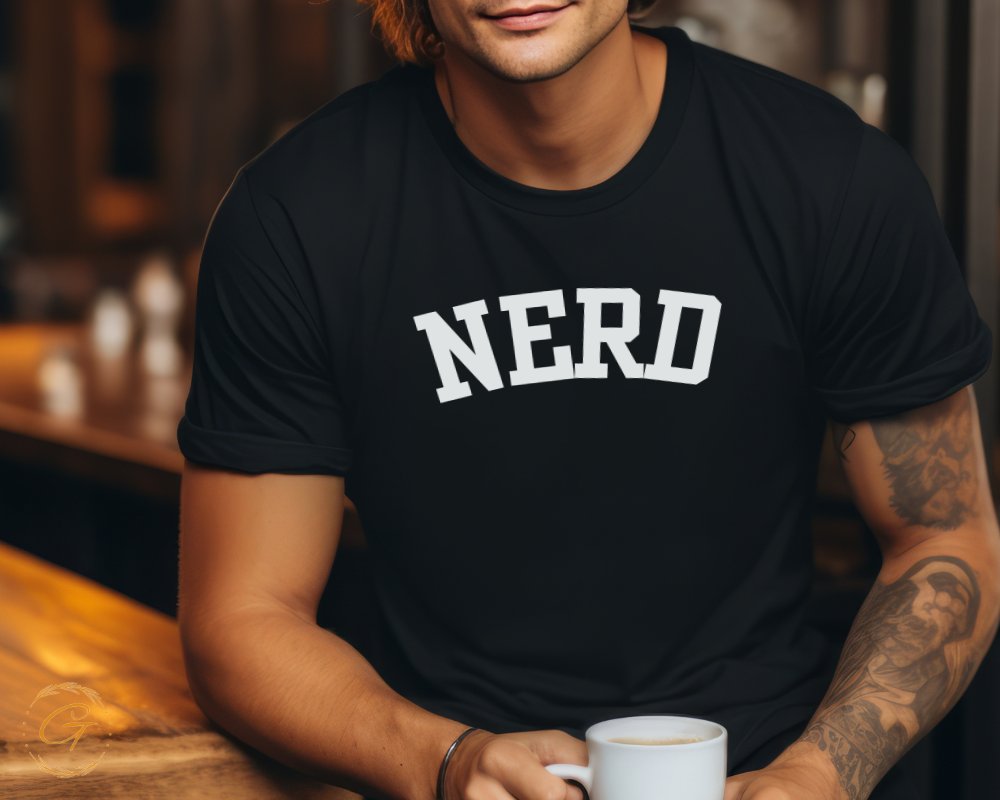 Nerd Print Casual Unisex T-Shirt product type