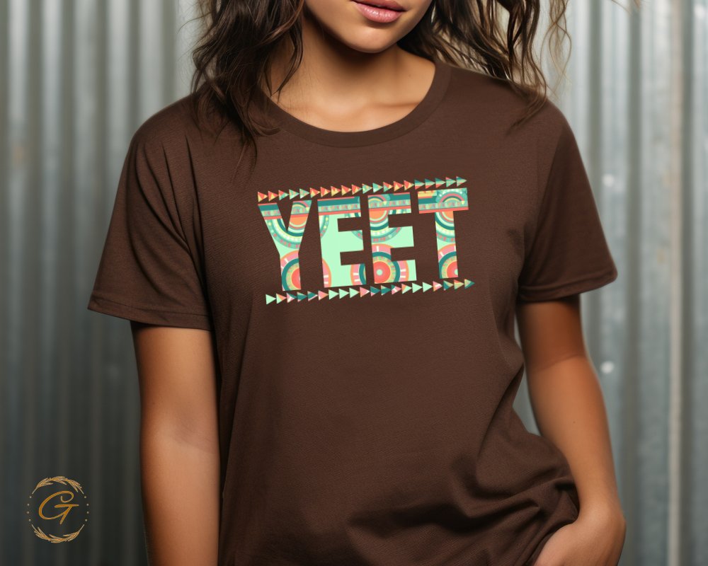 Trendy Graphic Tee with Stylish YEET Design product type