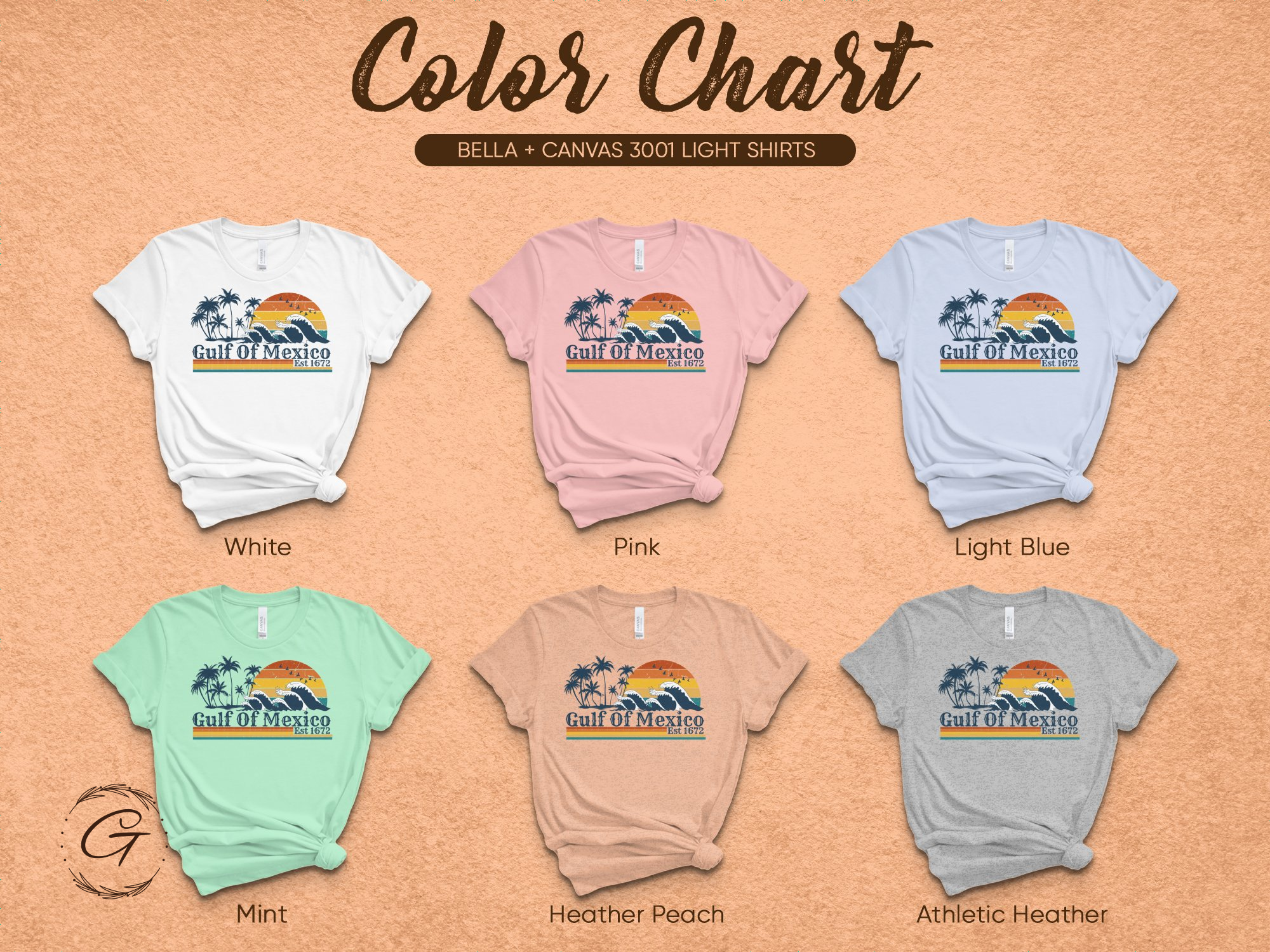 Gulf of Mexico Sunset Graphic Tee Shirt product type