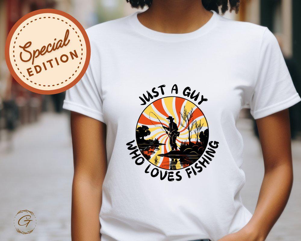 Hobby T-shirt 'Just a Guy Who Loves Fishing' Tee