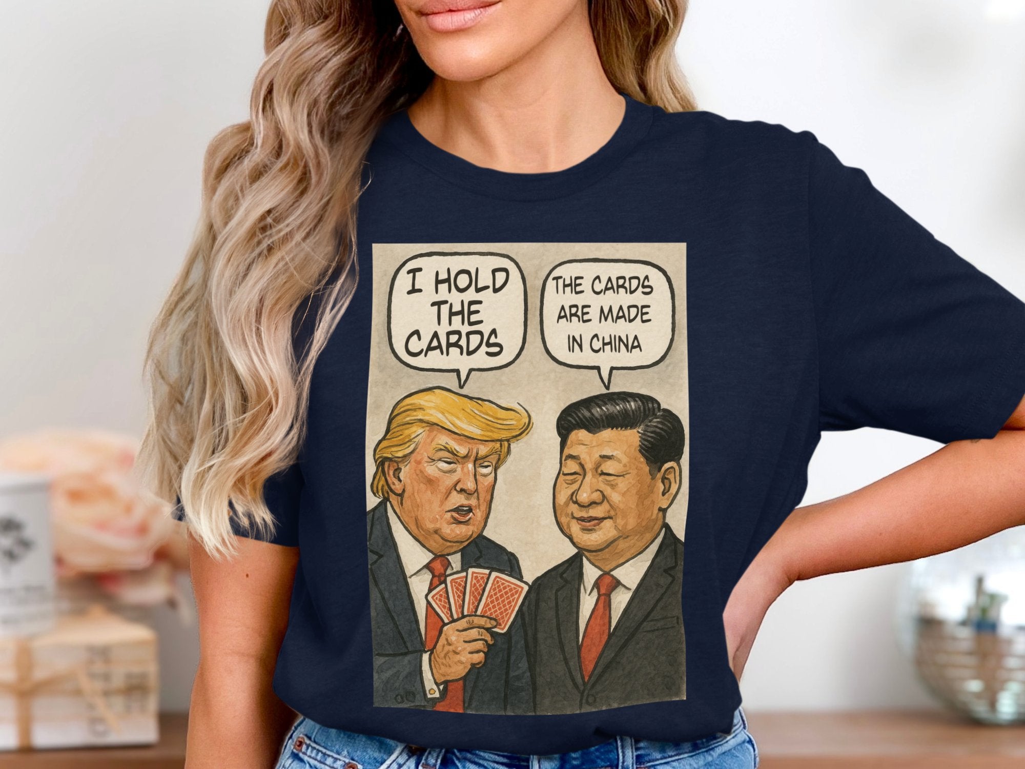I Hold The Cards Graphic Printed Tee Shirt product