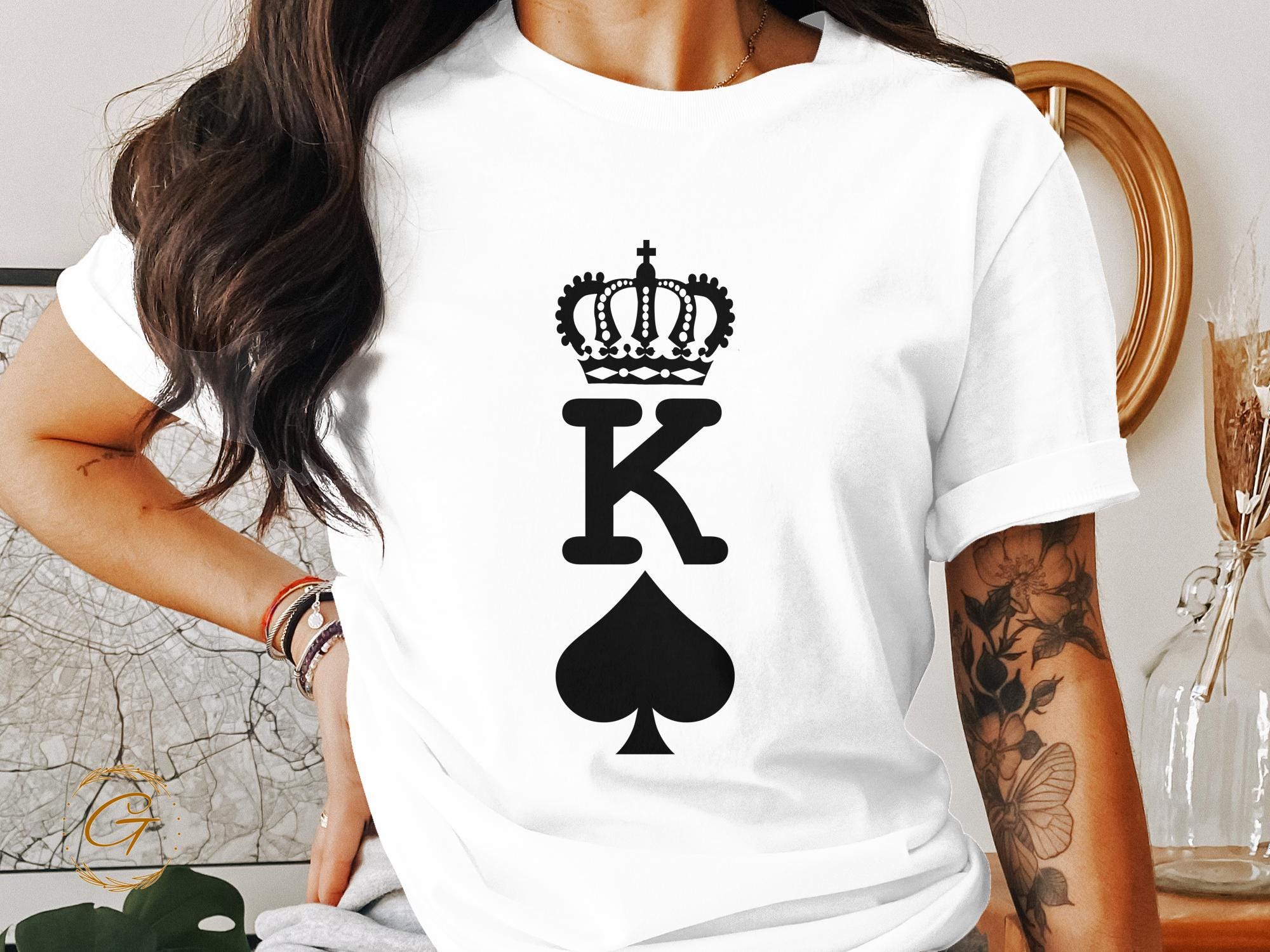 King of Spades T-Shirt Design, Playing Card Symbol Tee