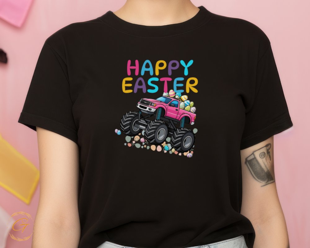 Happy Easter Monster Truck Graphic T-shirt product type