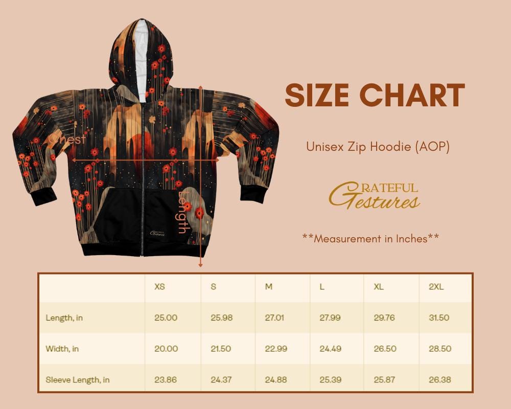 Quantum Nature Black Design Unisex Zip Hoodie All-Over Print