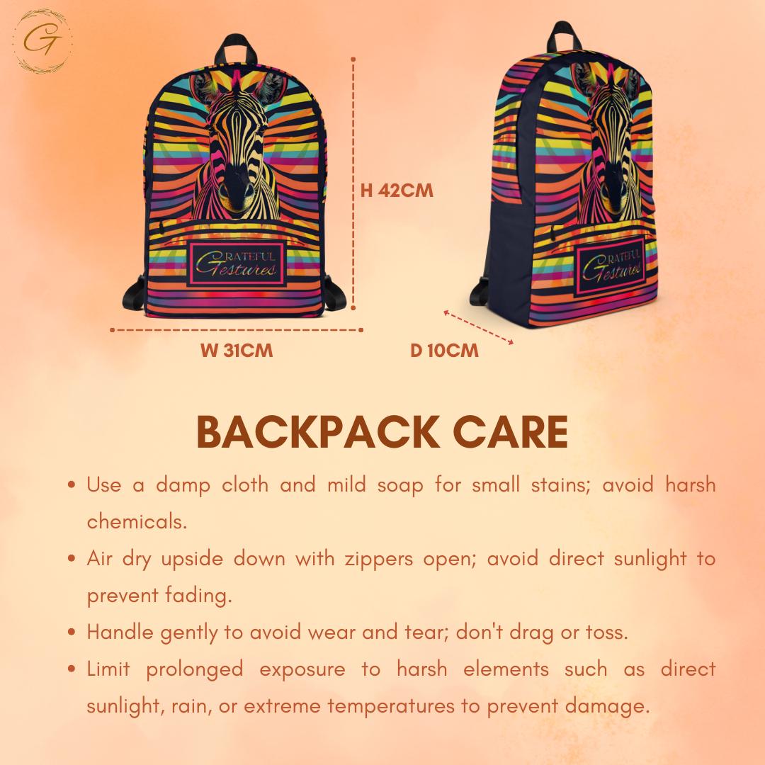Stylish Safari Print Backpack