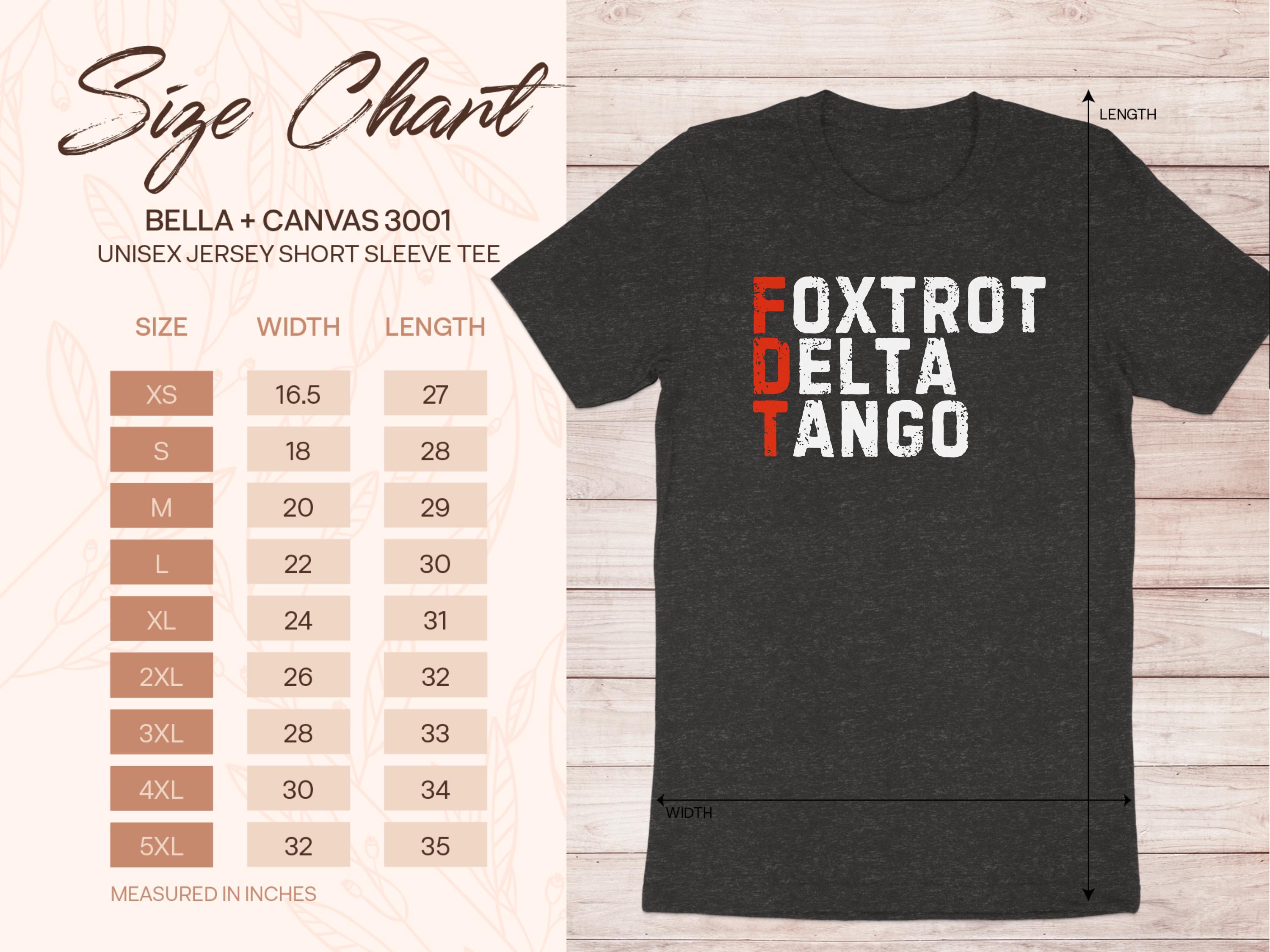 Foxtrot Delta Tango Graphic Unisex Jersey Short Sleeve product type
