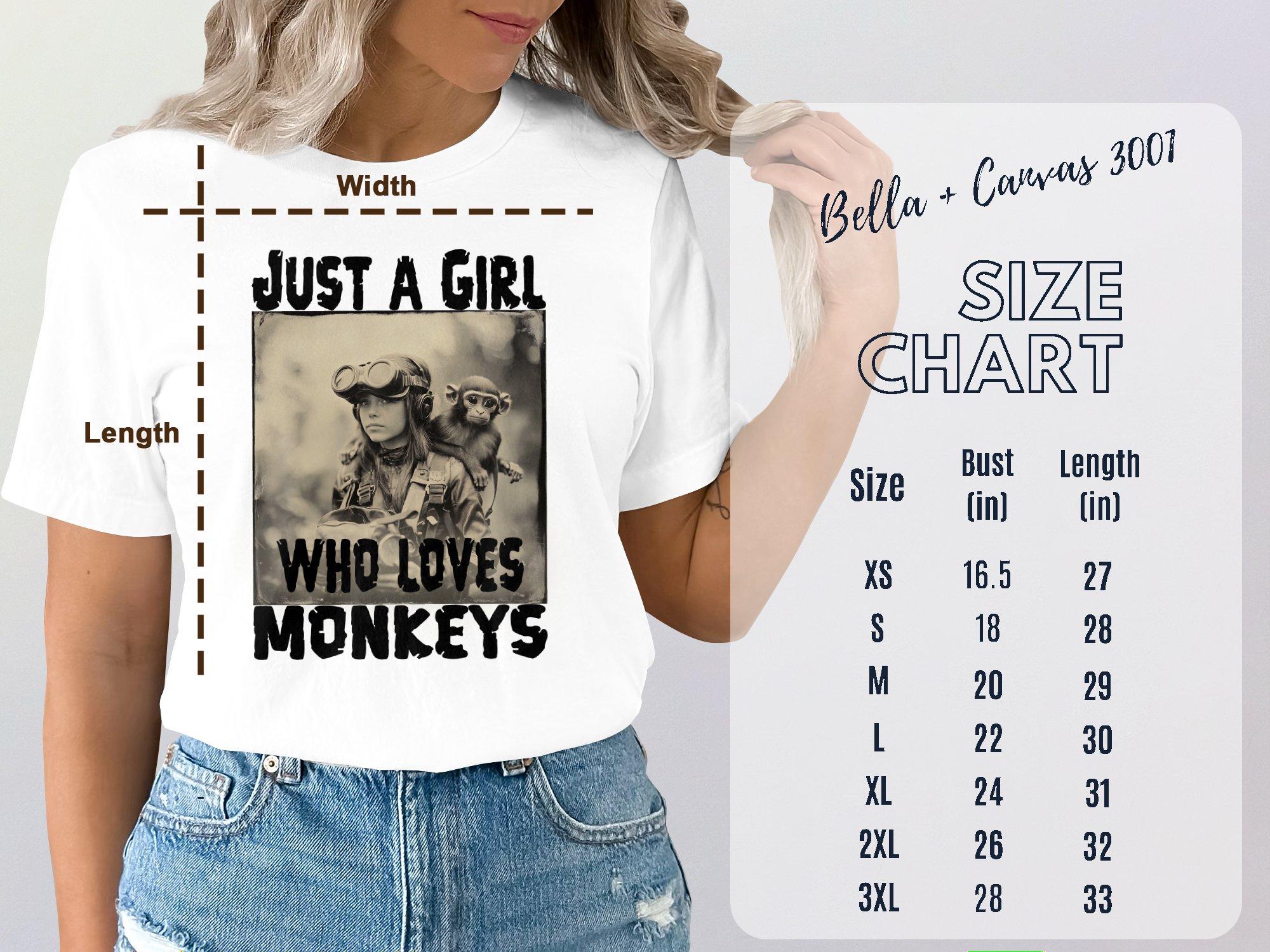 Just a Girl Who Loves Monkeys Graphic Tee