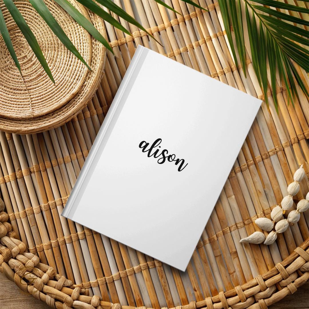 Minimalist Personalized Journal Notebook