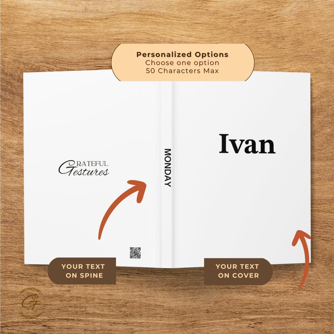 Minimalist Personalized Journal with Custom Name