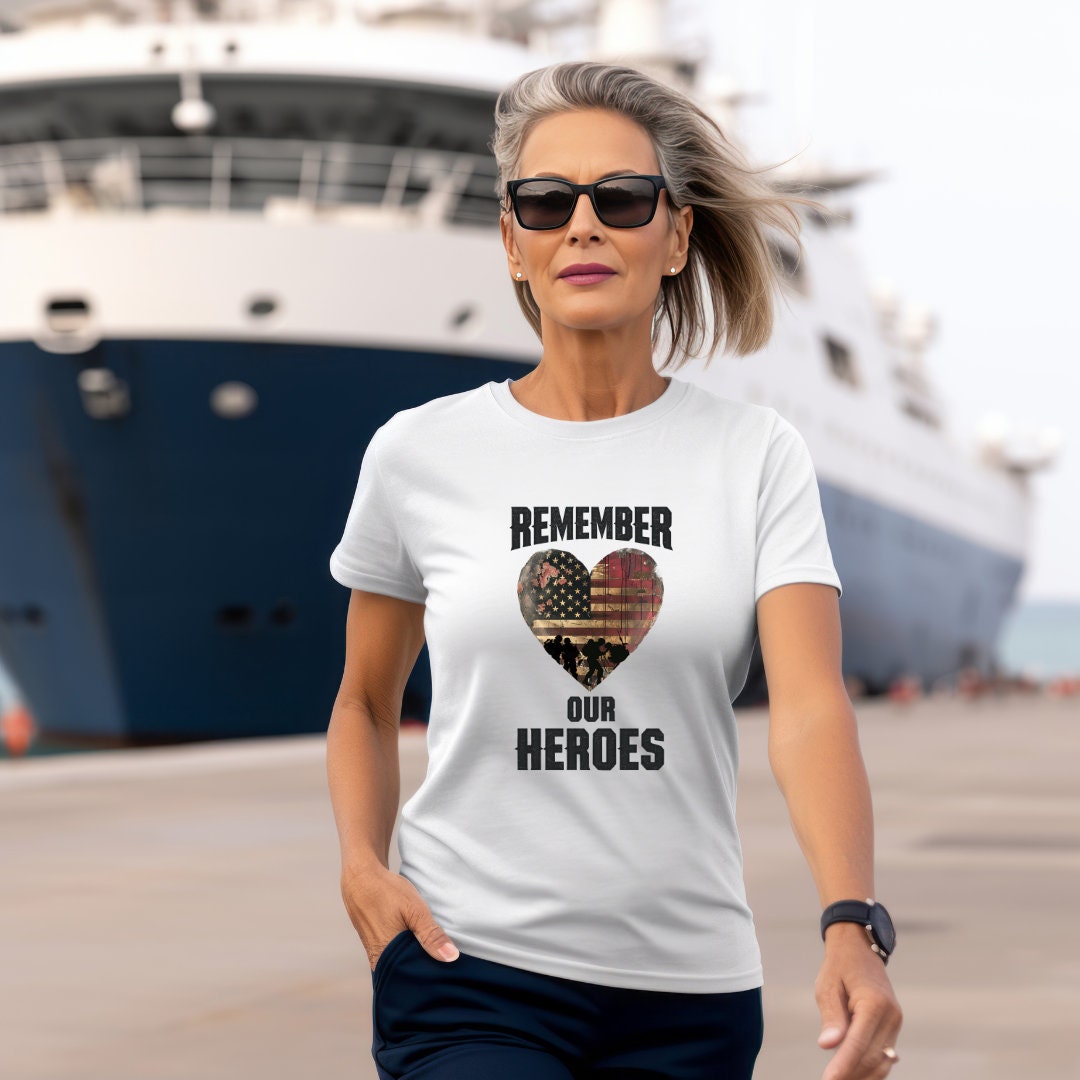 Remember Our Heroes T-Shirt – Patriotic Memorial Day Graphic Tee