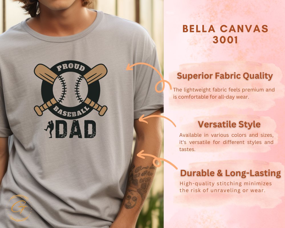 Proud Baseball Dad Graphic T-shirt product