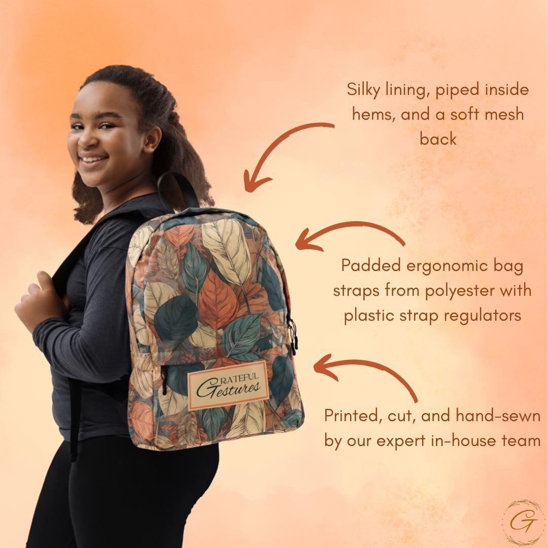 Pastel Earth Floral Backpack
