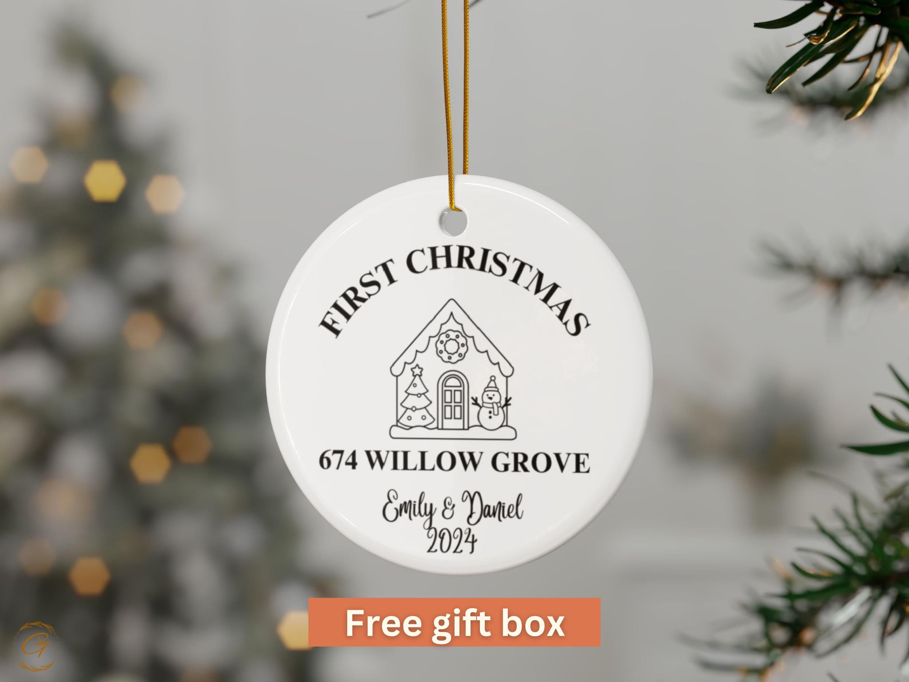 Personalized First Christmas Ornament, Personalized Family Ornament
