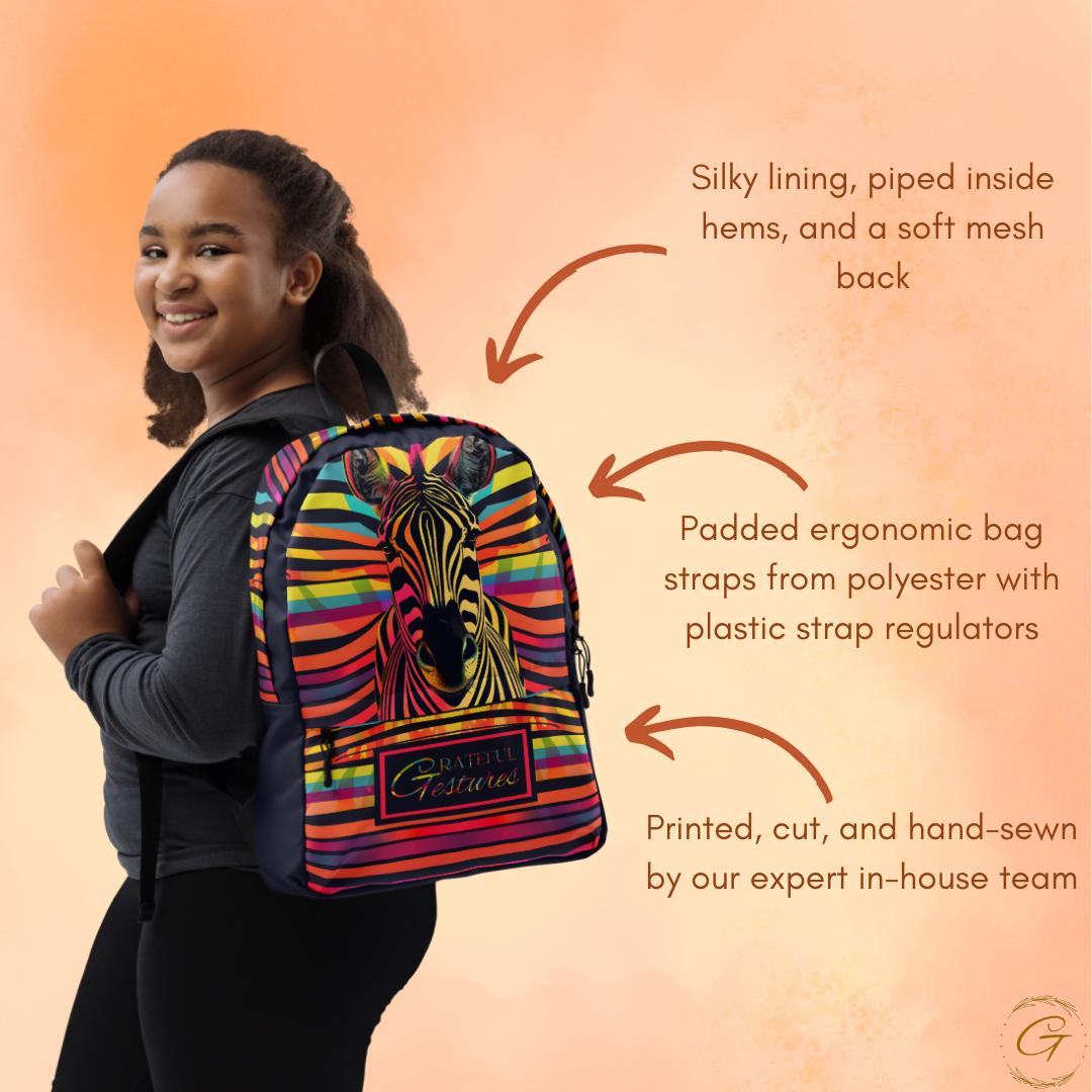 Stylish Safari Print Backpack