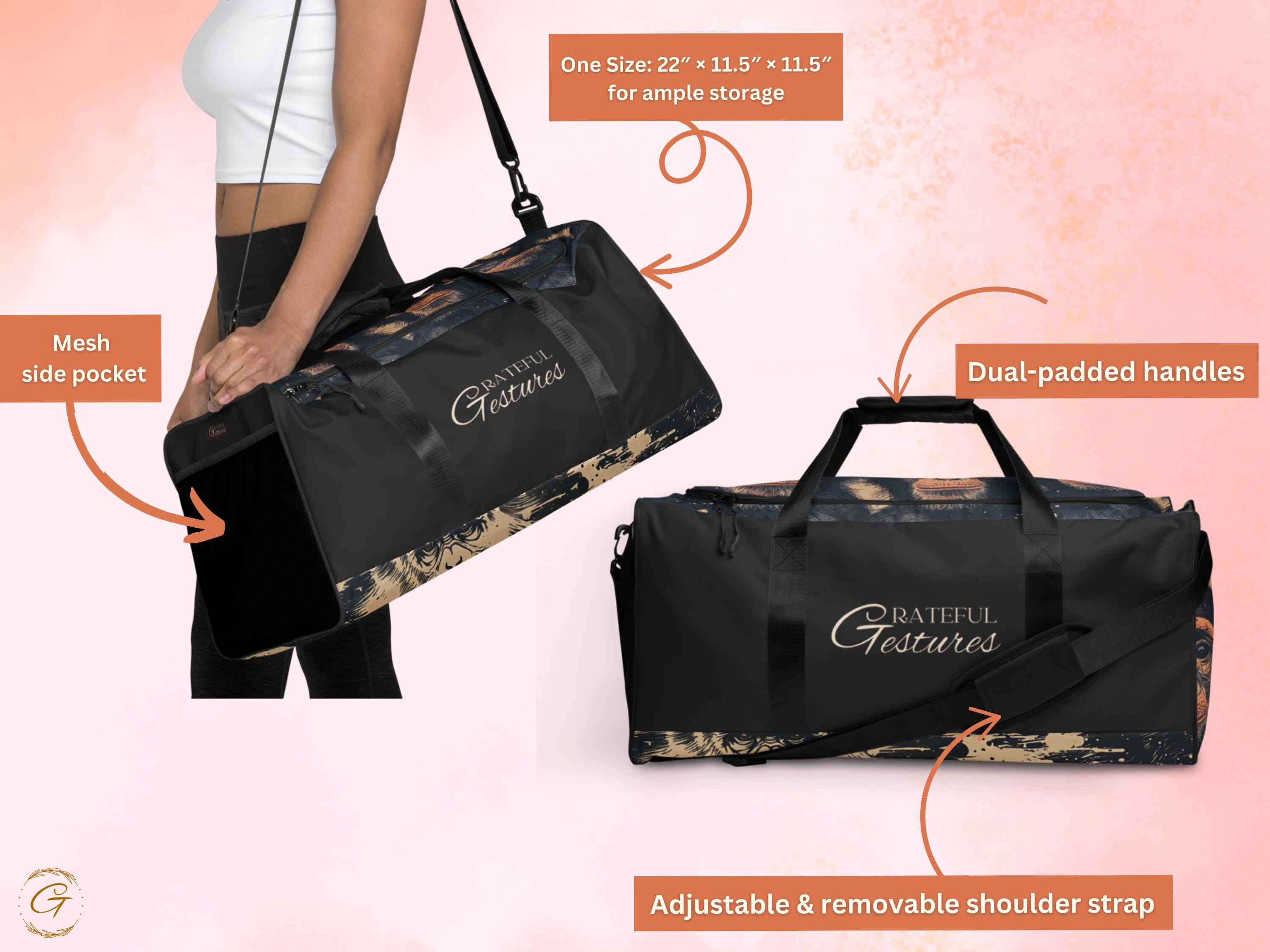 Chimpanzee AOP Duffel Bag - Stylish Monkey Gym Bags