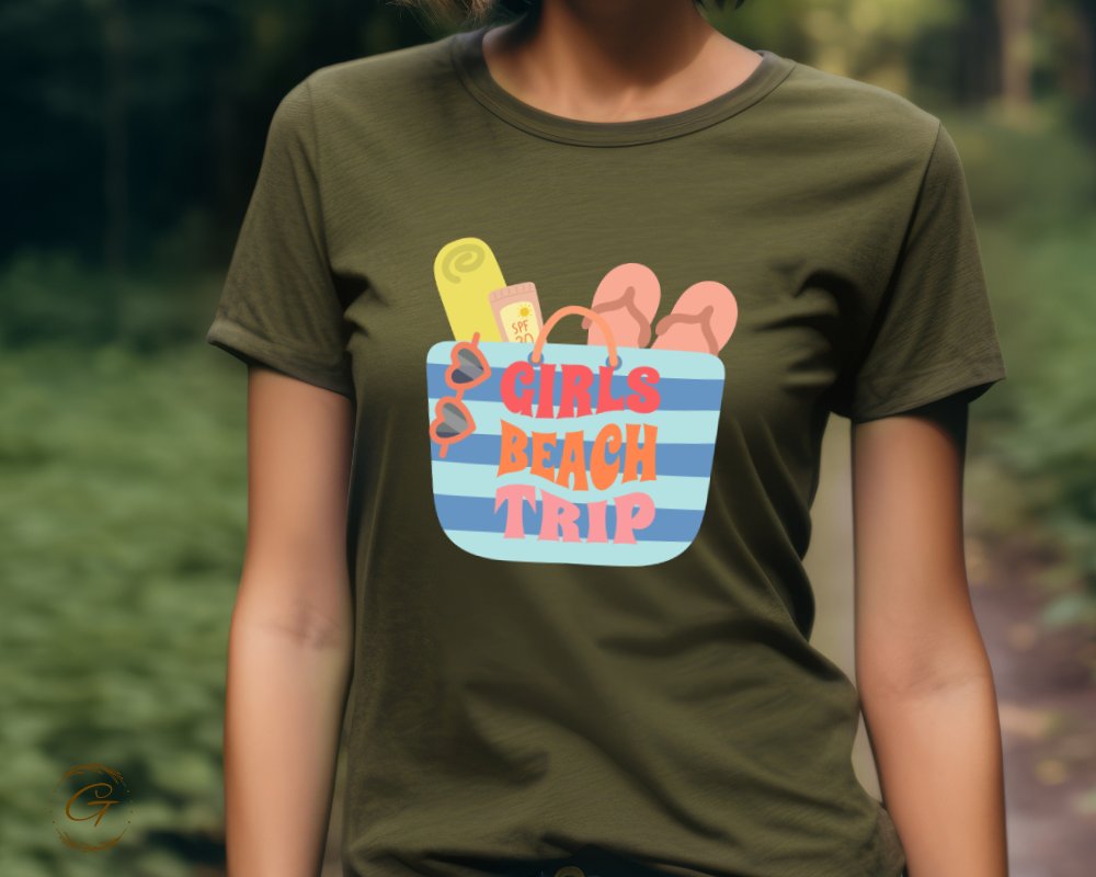 Girls Beach Trip Graphic Print T-Shirt product