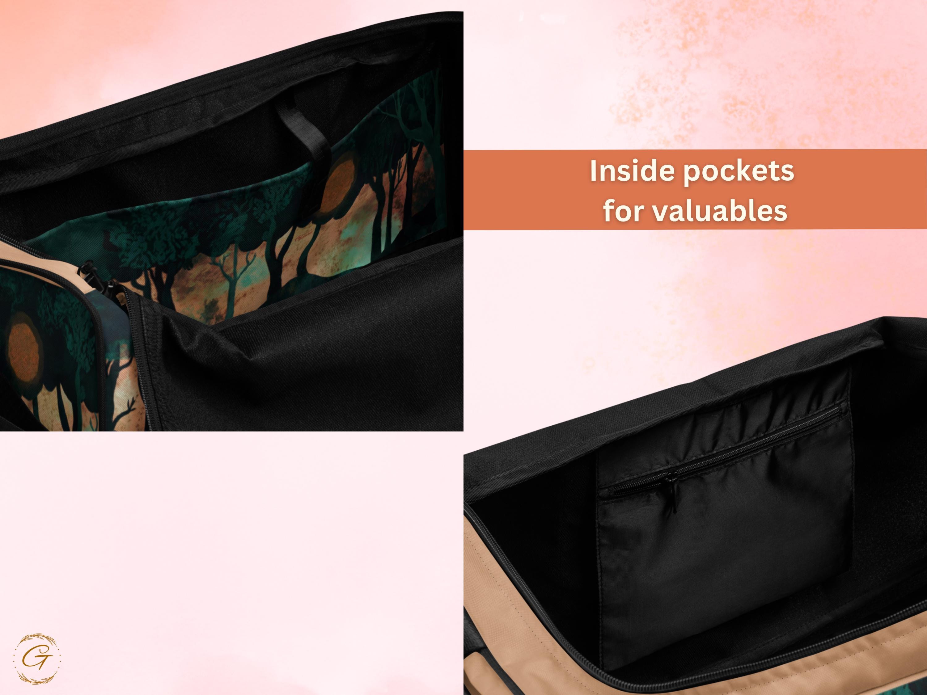 Forest Scene AOP Duffel Bags - Nature-Inspired Gym Bag, Stylish Weekender, Durable Travel Bags for Outdoor Lovers, Perfect for Men and Women