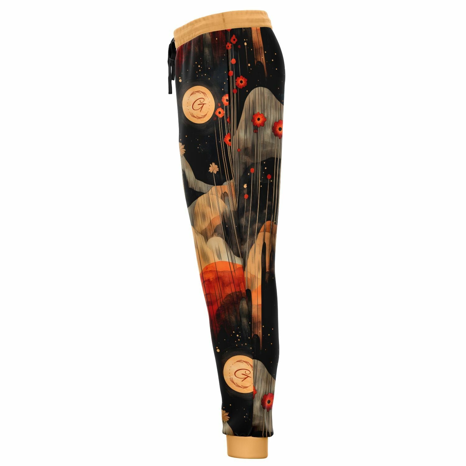 Abstract Nature Aesthetic Joggers – Earthy Landscape Sweatpants