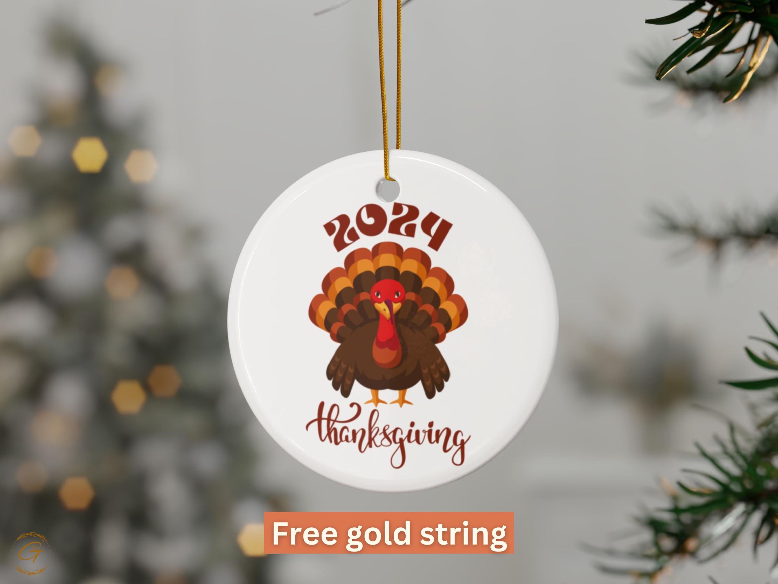 Turkey Thanksgiving Ornaments, Thanksgiving Keepsakes, Holiday Gifts Autumn Decor, Festive Celebration Home Decor, Turkey Lover Holiday Gift