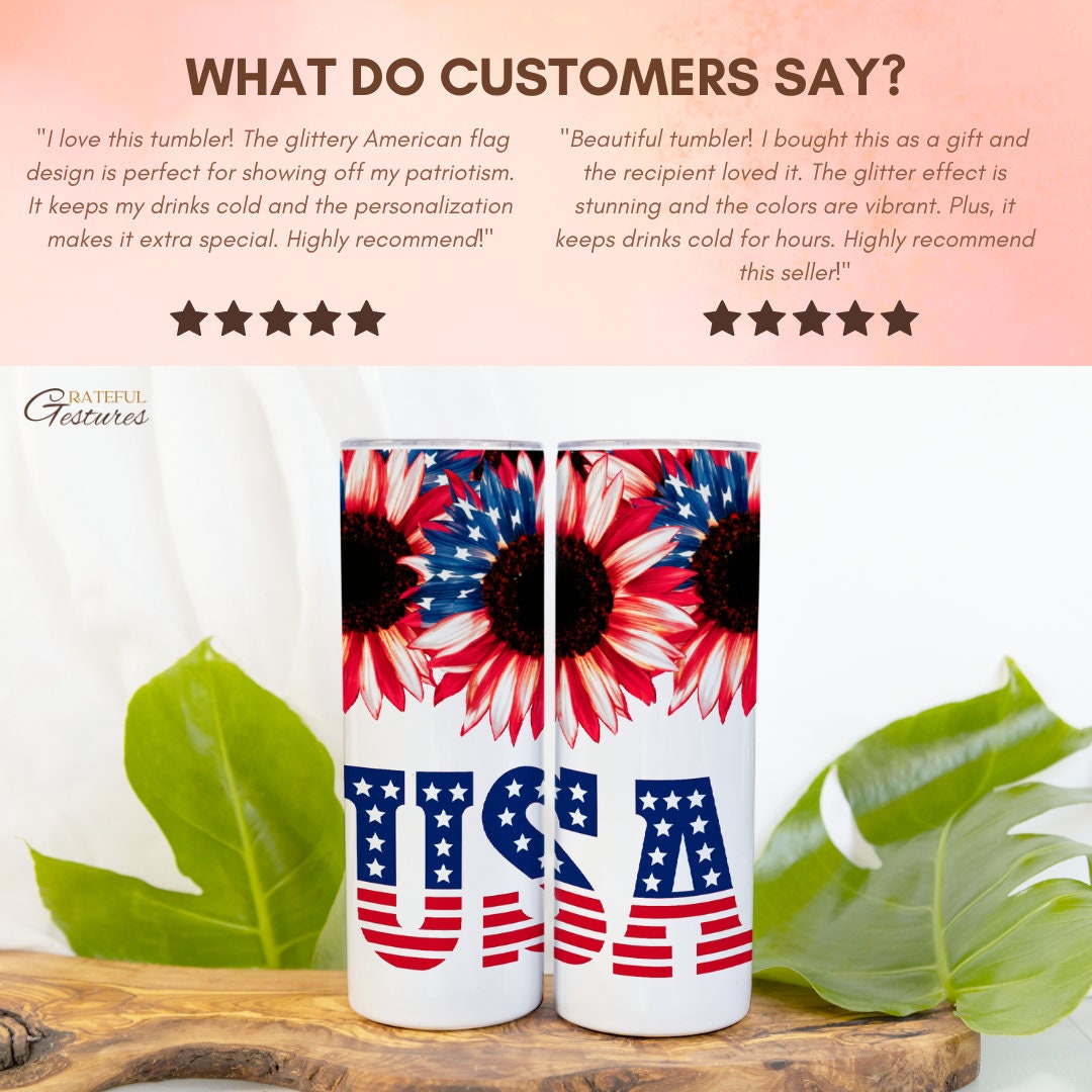 4th of July Tumbler - Shatterproof, Festive 20oz Cup - Keeps Drinks Cold, Perfect Summer Party Gift - Stylish and Durable, Ideal for Summer
