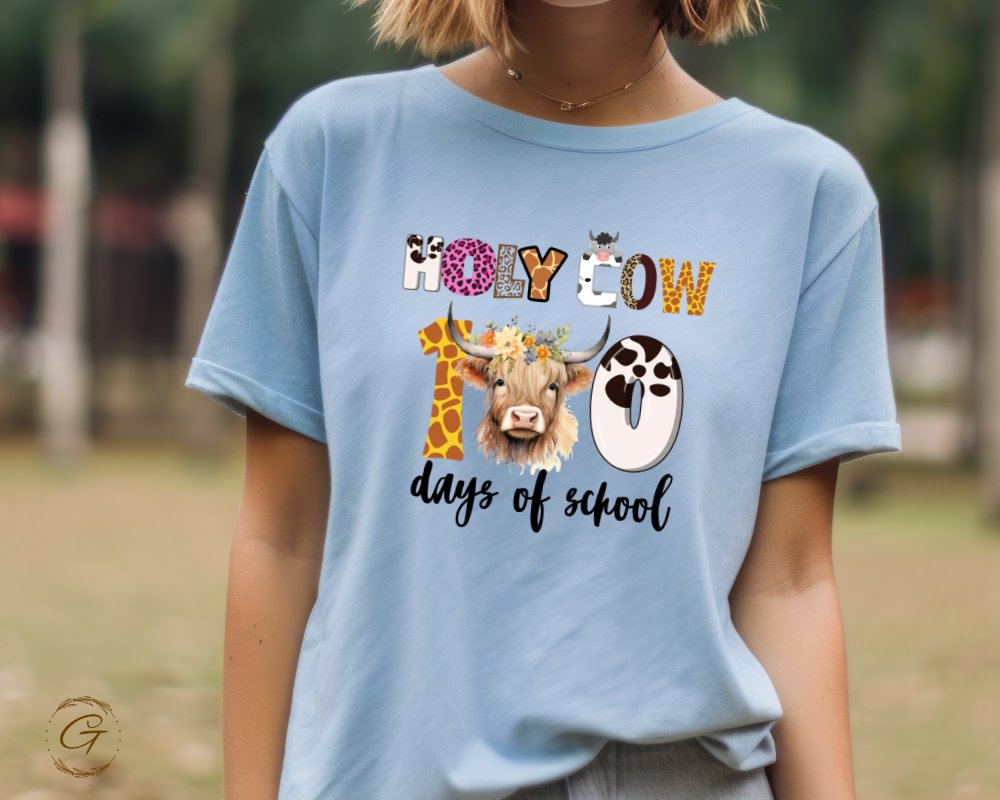 Holy Cow 100 Days Of School Novelty top product