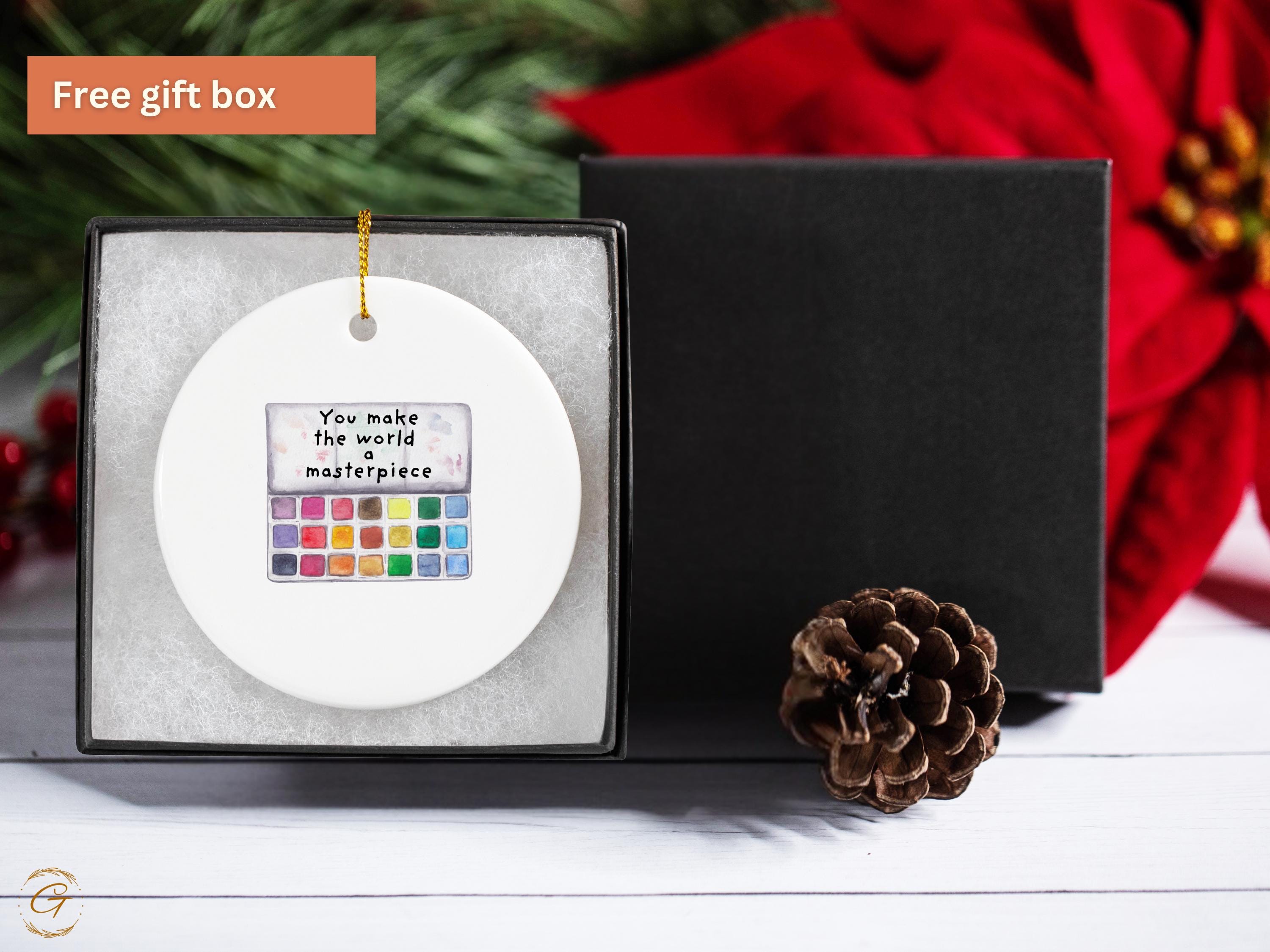 Watercolor Palette Sticker You Make The World A Masterpiece Inspirational Art