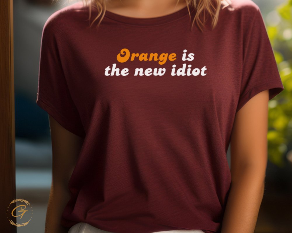 Orange Is The New Idiot Graphic T-Shirt product