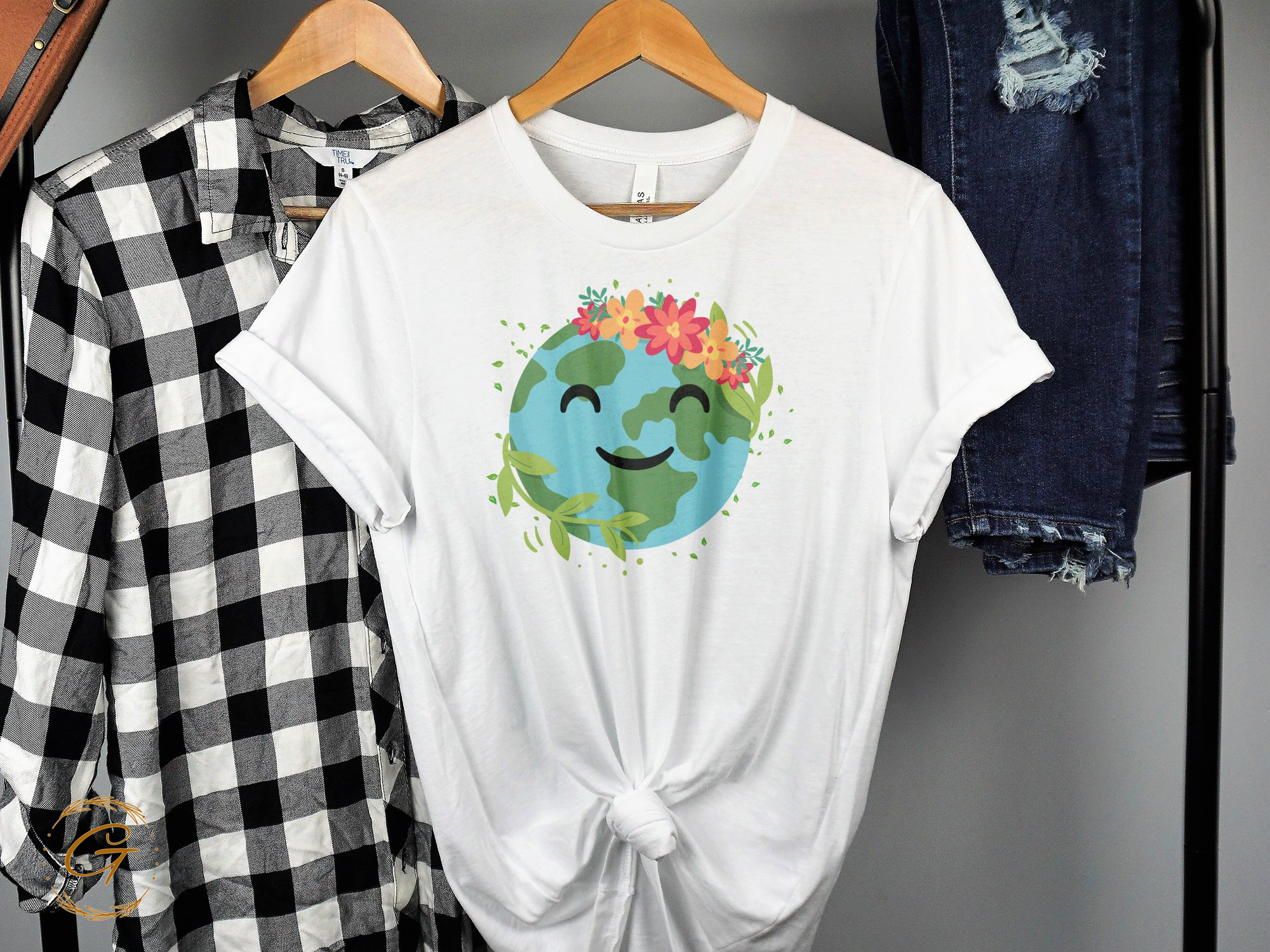 Earth Day Theme Floral Graphic Tee product