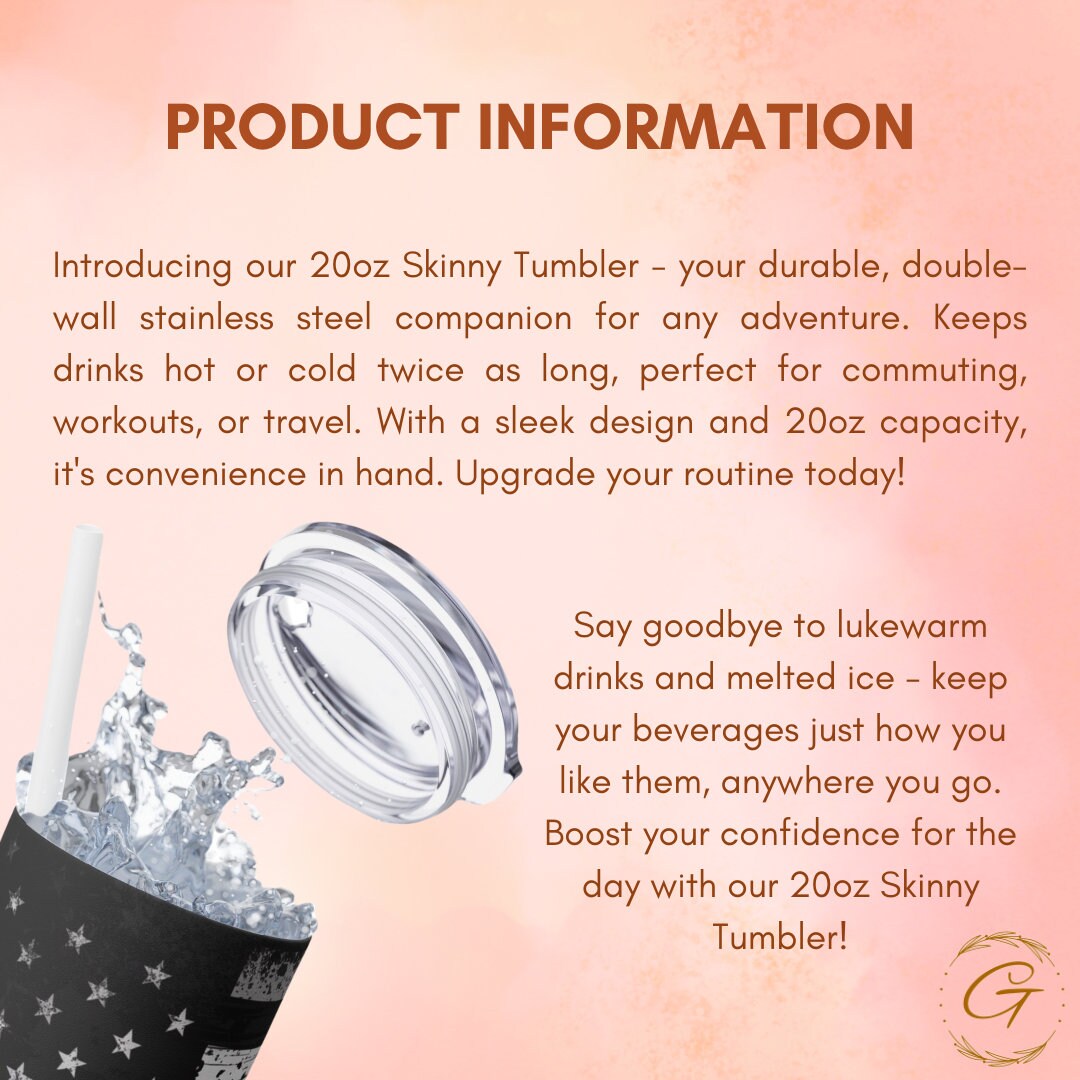 Honor the Brave Skinny Tumbler