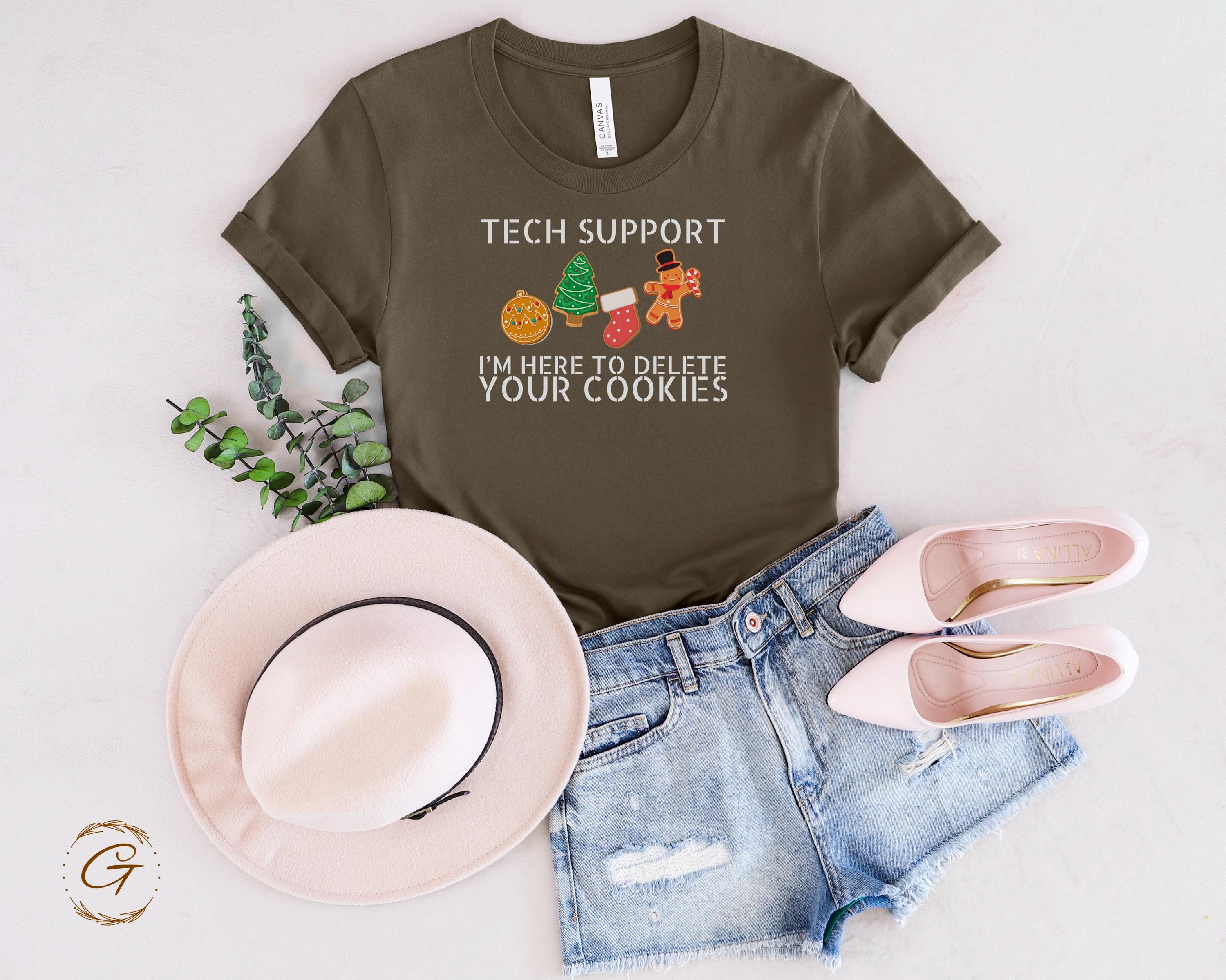 Profession T-shirt, Tech Support Christmas Cookies Tee