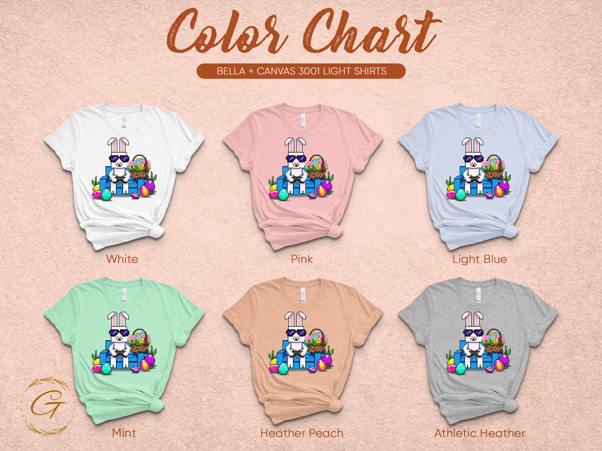Easter Bunny with Sunglasses Graphic Tee Shirt product type