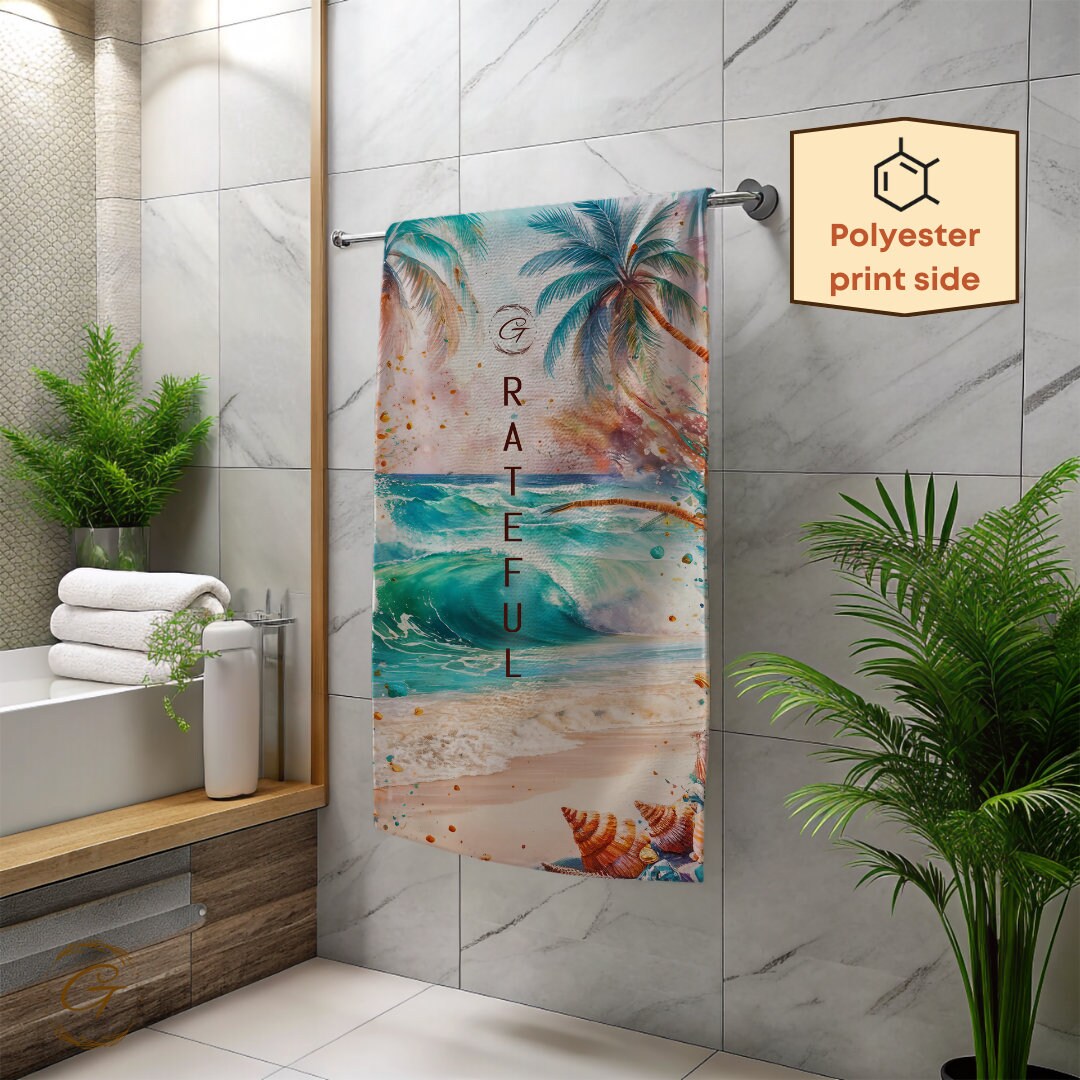 Vivid Tropical Beach Towel