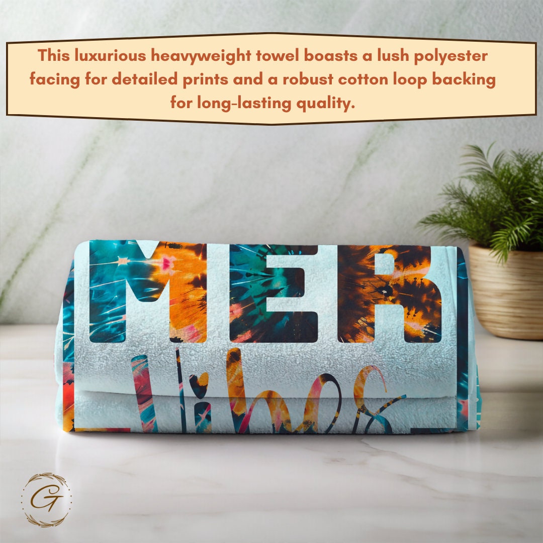 Summer Vibes Beach Towel