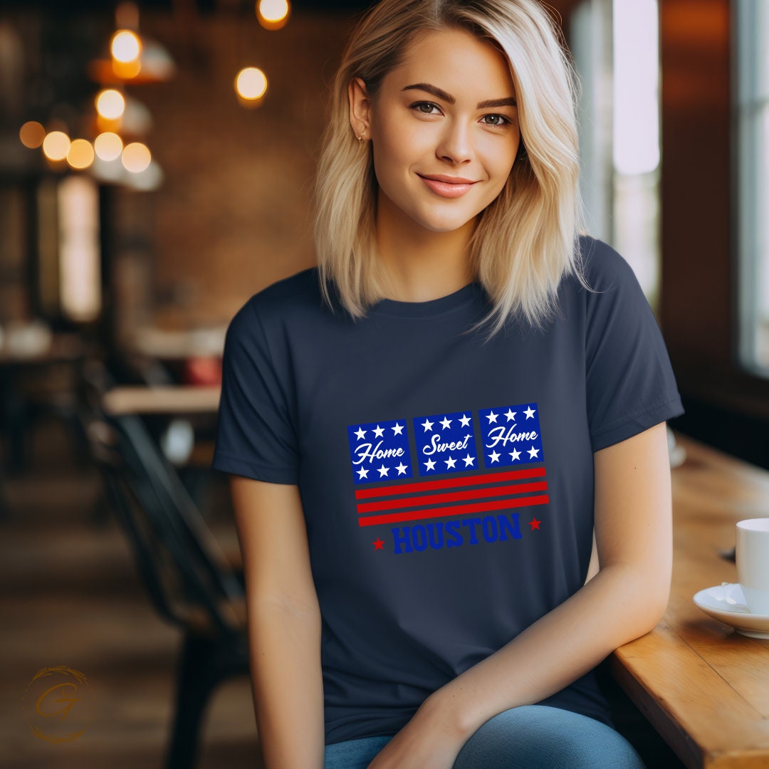 Home Sweet Home 4th of July T-Shirt – Patriotic American Flag Graphic Tee