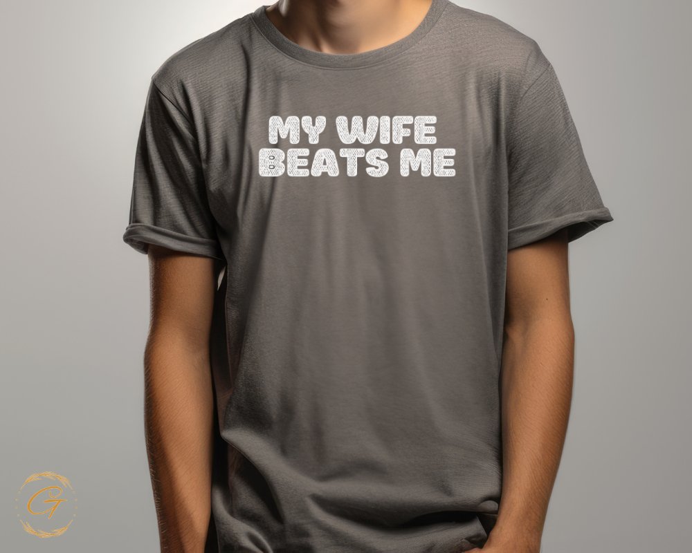 My Wife Beats Me Printed Graphic Tee product
