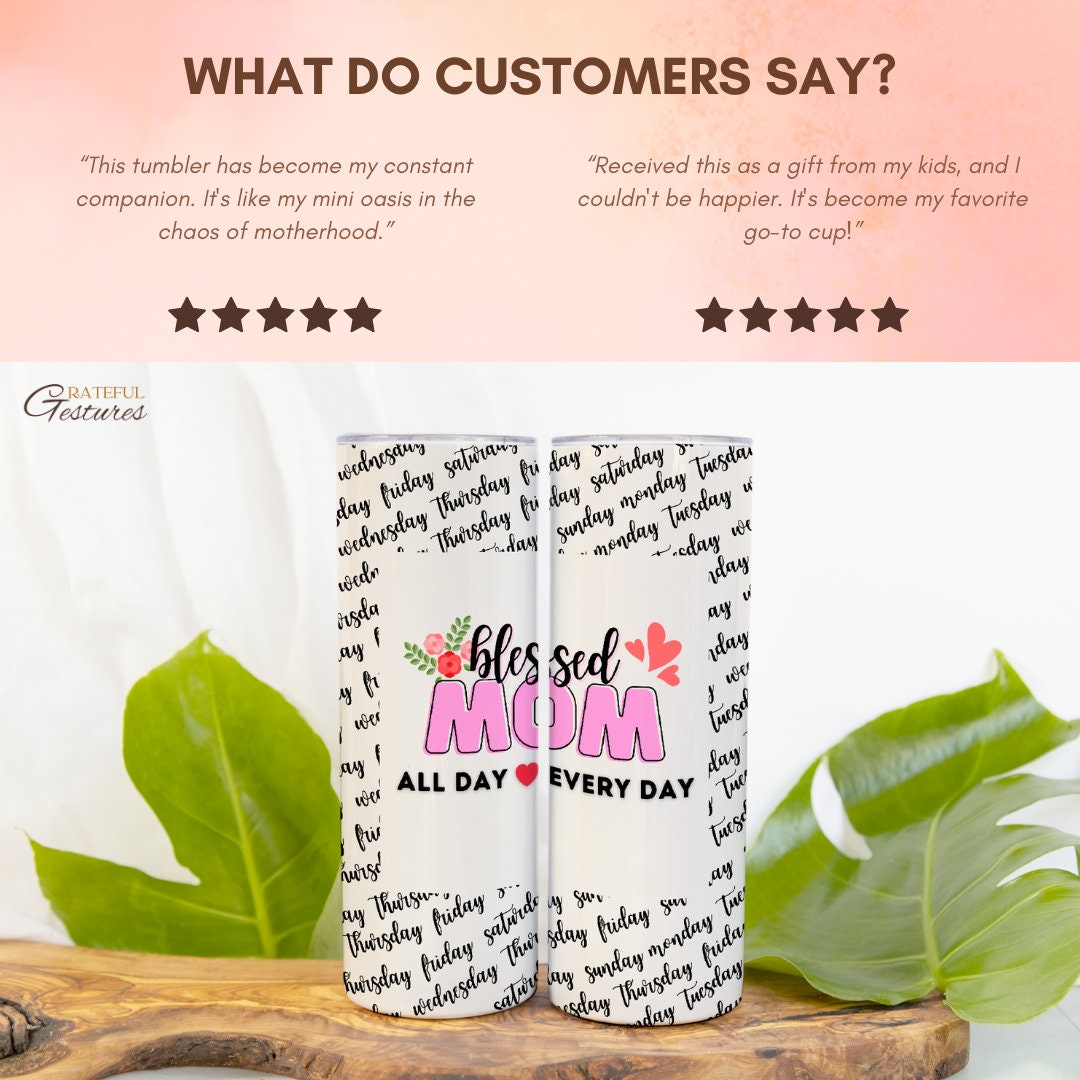 Seven Days of Love: Best Mom Tumbler