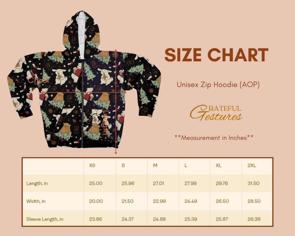 Anti Christmas Unisex Zip Hoodie All-Over Print