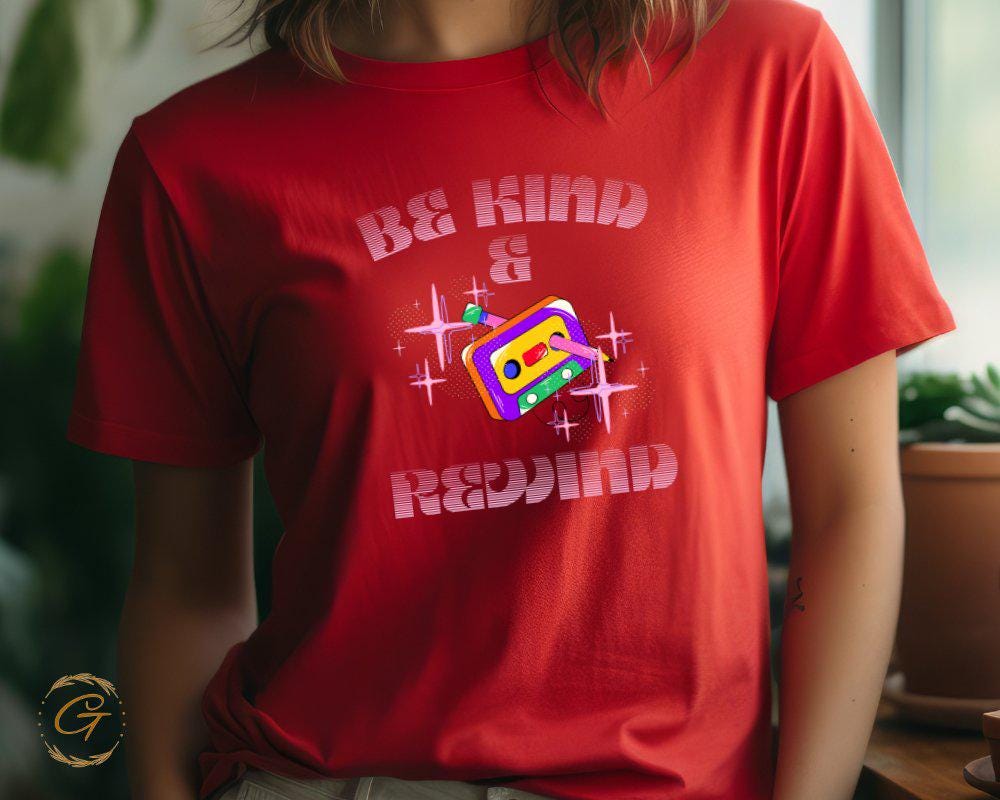 Vintage Be Kind Rewind T-Shirt, Retro Cassette Graphic Tee