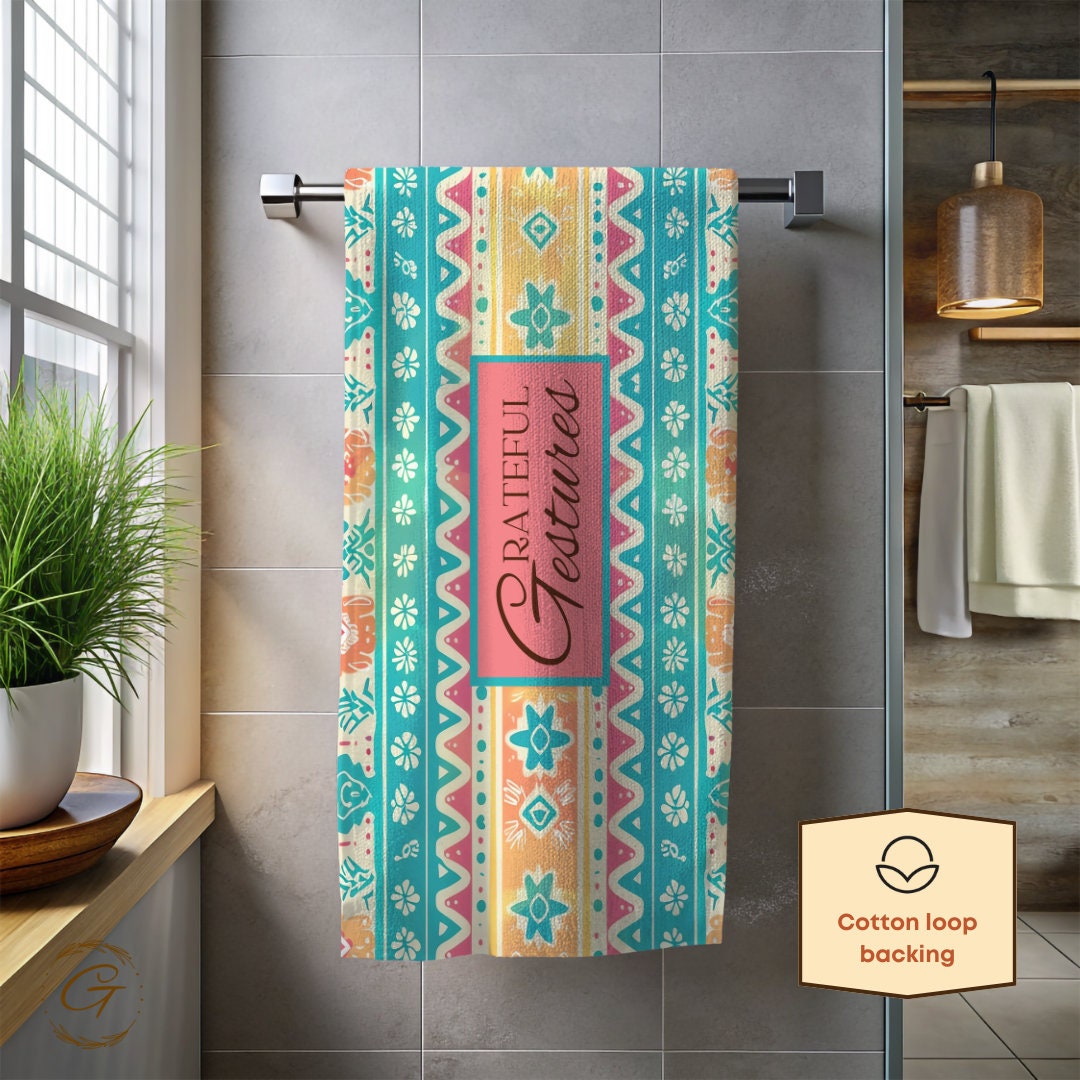 Bohemian Mint Beach Towel