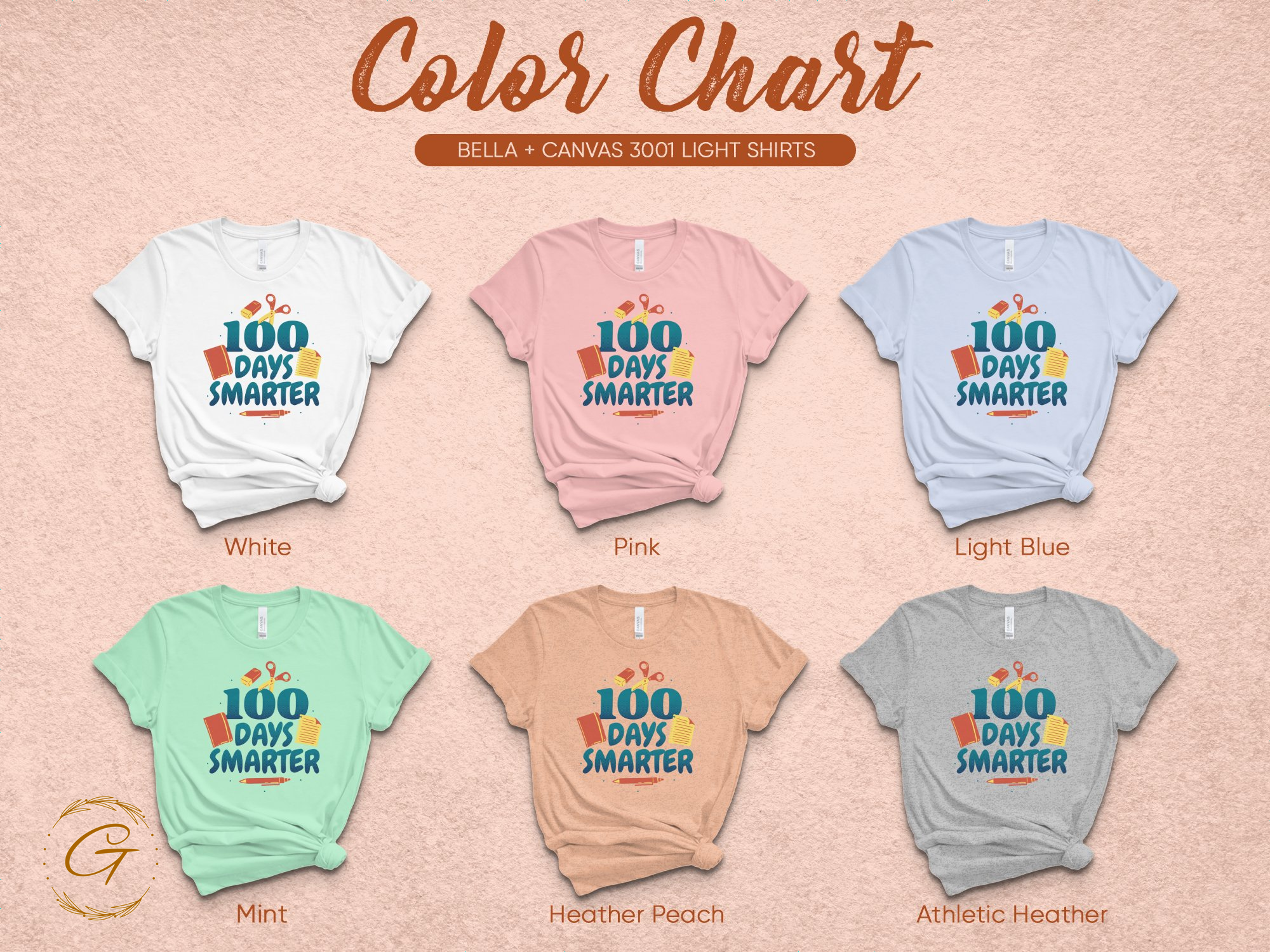 100 Days Smarter Colorful Graphic Shirt product