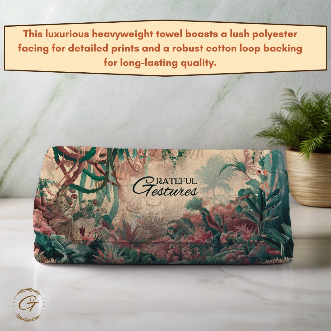 Rain Forest Colorful Beach Towel