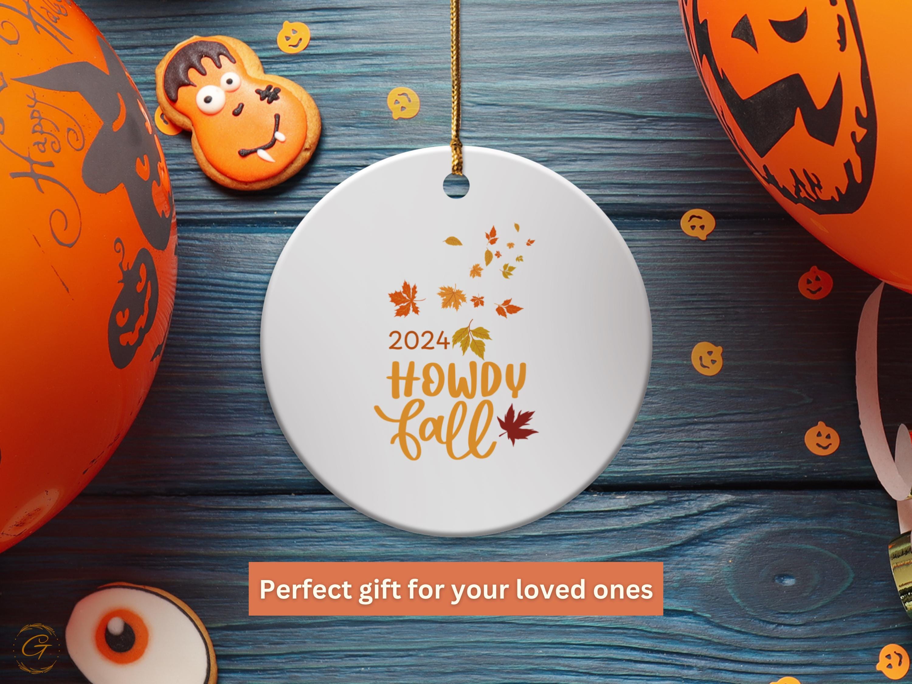 Thanksgiving Howdy Fall Ornaments, Autumn Decoration, Seasonal Home Decor Fall Leaves Ornaments Thanksgiving Decor, Ideal Thanksgiving Gift