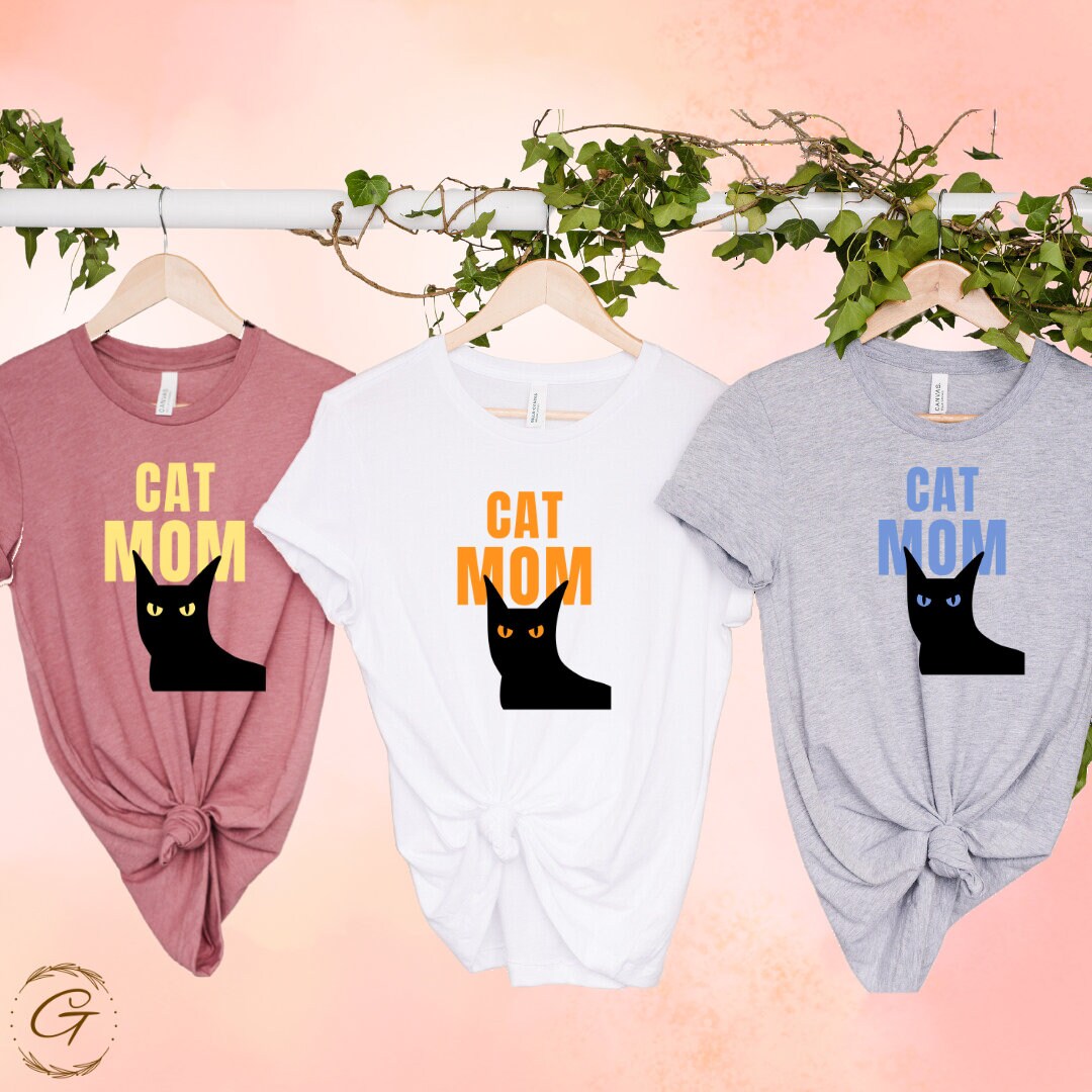Cat Mom Shirt Soft & Stylish Comfy Pure Cotton Casual Tee