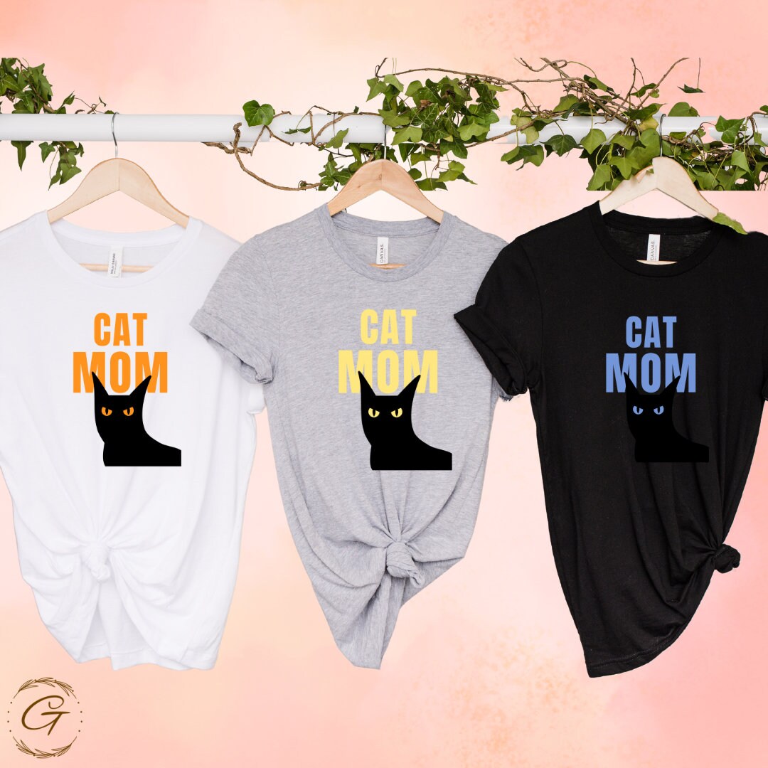 Cat Mom Shirt Soft & Stylish Comfy Pure Cotton Casual Tee