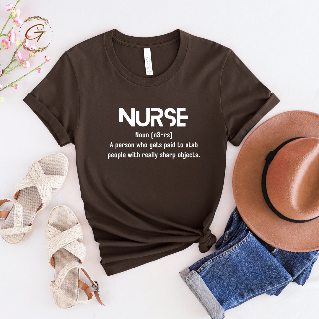 Nurse Shirt with Heartfelt 'Nurse' Noun Design Tee