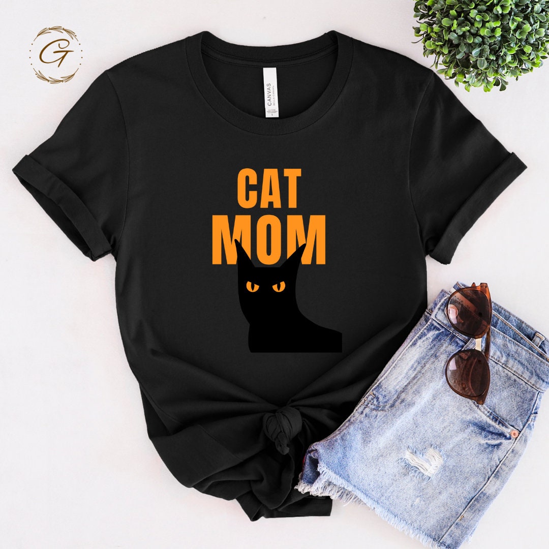 Cat Mom Shirt Soft & Stylish Comfy Pure Cotton Casual Tee