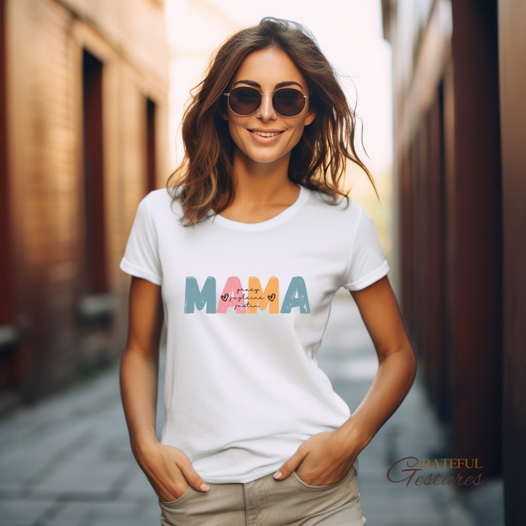 Mama Shirt Comfy Personalized Tee